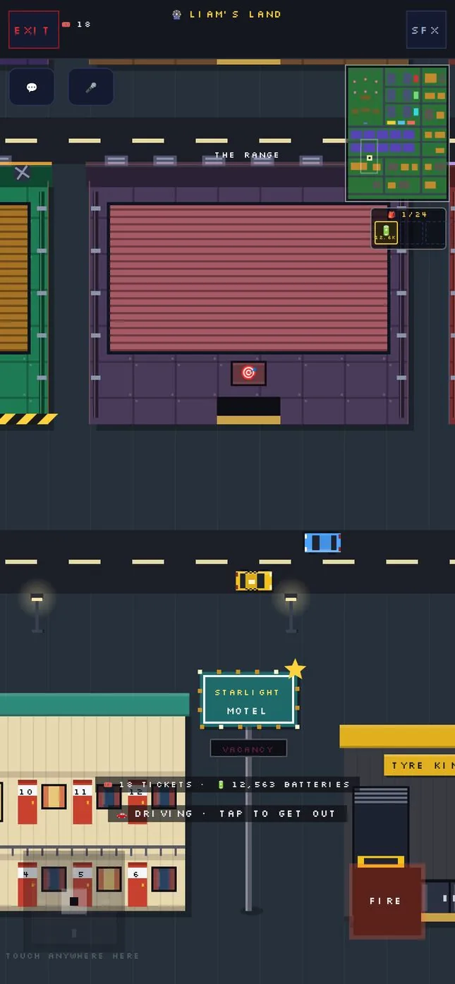 Driving a yellow cab down a street in Liam&rsquo;s Land