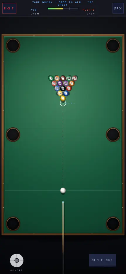 Pool, the break